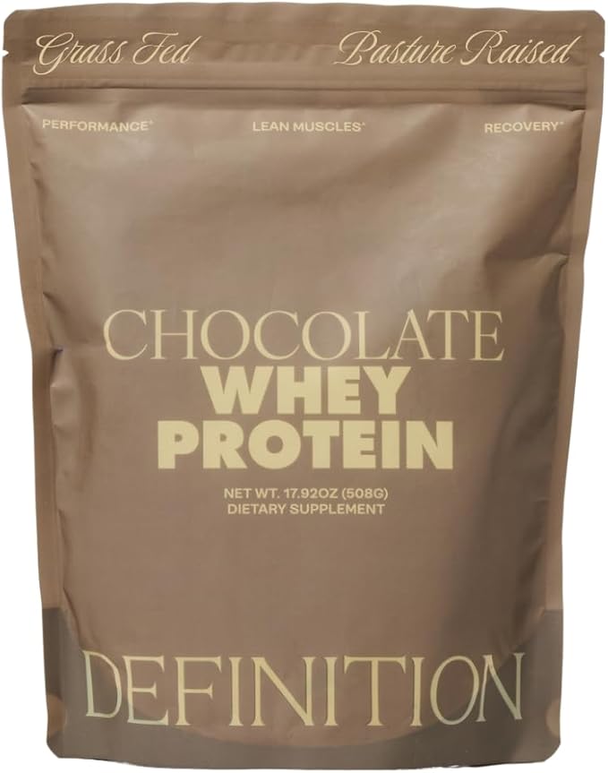 Whey Protein Isolate for Women, 20g Protein, 0g Sugar, 90 Calories, Stevia-Free, Grass-Fed & Pasture Raised, Chocolate 1 lb