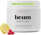 Beam Creatine Monohydrate Powder – 5g Micronized Creatine Monohydrate, Flavored Creatine for Women & Men, Muscle Strength, Growth & Cognitive Support, Raspberry Lemon Flavor, 30 Servings