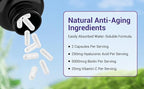 BIO NUTRI Hyaluronic Acid Supplements 250mg|240 Capsules，with Biotin 5000mcg & Vitamin C 25mg - Skin, Hair & Joint 3 in1 Support (1)