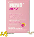 FEM Meno Menopause Supplements for Women - Non-Hormonal Menopause Relief for Hot Flashes & Night Sweats - Hormone Balance Support for Sleep, Mood & Energy - 30 Capsules