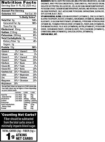 Atkins Gluten Free Protein-Rich Shake, Strawberry, 4 Count
