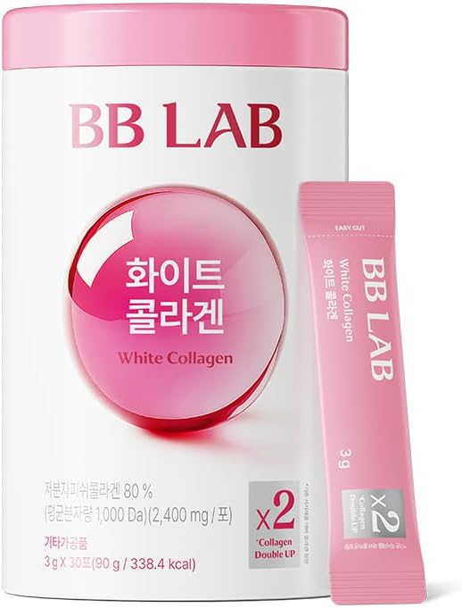 BB LAB White Collagen, 2,400mg Low Molecular Fish peptide, 1,000 Dalton, Travel Easy, On-The-Go Packet, Korean Collagen, Daily Beauty Routine
