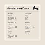Modern Fertility Prenatal Multivitamin | Developed with OB-GYNs, Contains 12 Essential Nutrients for Support Before, During, and After Pregnancy, 30-Day Supply (60 Capsules)