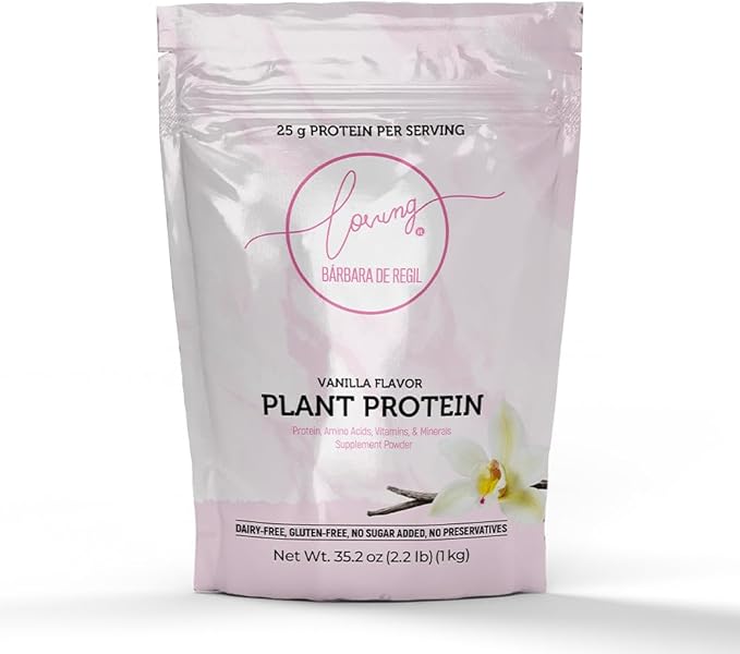 Loving it by Barbara de regil Plant Based Protein Vainilla Flavor 26 Servings 2.2 lb