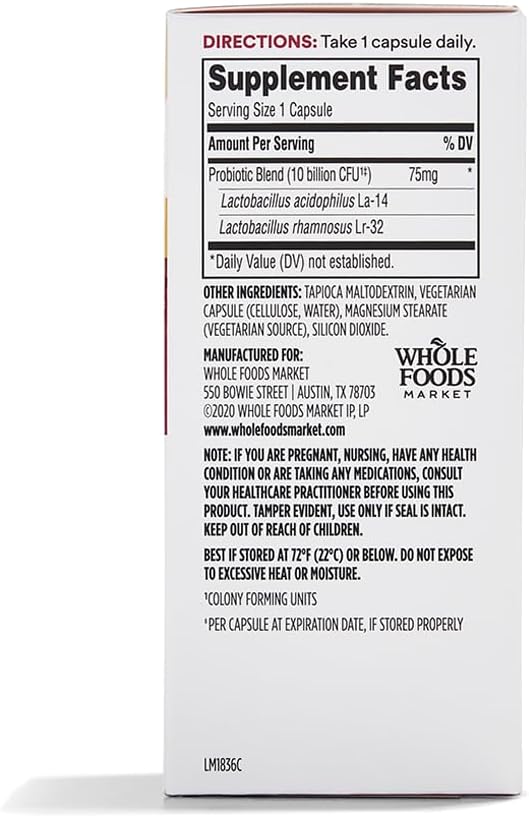 365 by Whole Foods Market, Probiotic Womens 10 Billion CFU, 30 Count (Pack of 2)