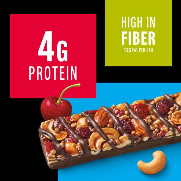 KIND Nut Bars, Dark Chocolate Cherry Cashew, Healthy Snacks, Gluten Free, 4g Protein, 12 Count