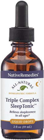 Native Remedies Triple Complex Sleep Tonic - Relieves Mild Tension and Sleeplessness, Increases Drowsiness and Restores Healthy Sleep Patterns - 59 mL