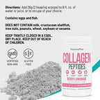 NaturesPlus Collagen Peptides, Berry Lemonade - 0.8 lb Powder - Hair, Skin, Nail & Joint Health, Immune System Support - Non-GMO, Gluten Free - 14 Servings