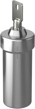 Ezy Dose Pill Box and Medicine, Vitamin Container, Safe for Money & Travel Items, Stainless Steel, 2 Keys with Lock