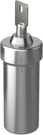 Ezy Dose Pill Box and Medicine, Vitamin Container, Safe for Money & Travel Items, Stainless Steel, 2 Keys with Lock