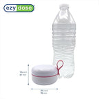 EZY DOSE Mini Vitamin Organizer, Multi Compartments, Portable and Compact Design, Easy Access Sliding Pill Dispenser, Supplement Organizer with Anti-Mix Design, Travel Friendly, Small, White and Pink