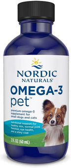 Nordic Naturals Omega-3 Pet, Unflavored - 2 oz - 294 mg Omega-3 Per One mL - Fish Oil for Small Dogs & Cats with EPA & DHA - Promotes Heart, Skin, Coat, & Immune Health