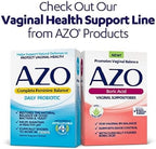 AZO Yeast Plus Dual Relief Tablets, Yeast Infection and Vaginal Symptom Relief, Relieves Vaginal Itching & Burning, 60 Count