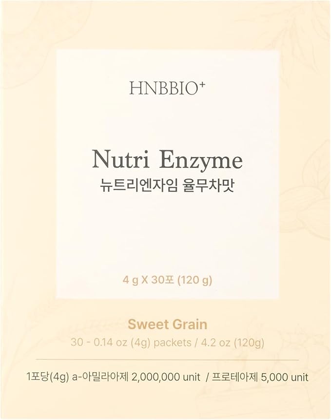 Korean Food Nutri Enzyme Sweet Grains (0.14oz*30ea) Dietary Fiber Essential Amino Acids Vitamins & Mineral Individual Packs