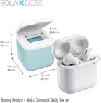 Equadose Magnetic Silicone Storage Containers, Modular Supplement & Travel Organizer, Reusable Soft Silicone Vitamin Jars, Fridge-Mountable, Deep Capacity, Secure Flip Lids, Rainbow Colors, BPA-Free