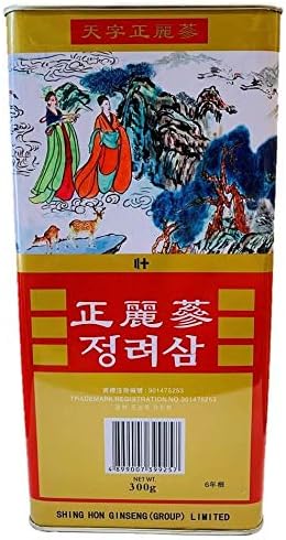 Shing Hon Dried Korean Red Ginseng Roots 6 Years Heaven Grade (300g)
