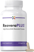 Stop Aging Now - Resveratrol Complex Supplement - with Berberine - 30 Vegetarian Capsules