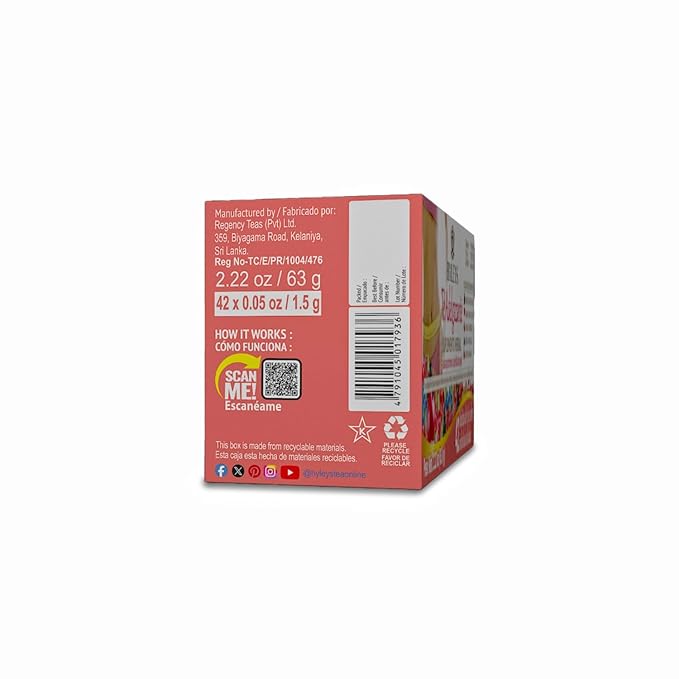 Hyleys Slim Tea 42 Ct Assorted - Weight Loss Herbal Supplement Cleanse and Detox - 42 Tea Bags (1 Pack)