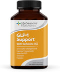 LifeSeasons GLP-1 Support Supplement – Appetite Control, Weight Management, Metabolism Booster with Berberine, Chromium, EGCG, Green Coffee Bean & Red Chili Peppers - 120 Capsules