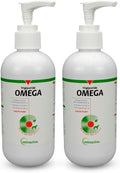 Vetoquinol Triglyceride Liquid Omega 3 Supplement for Dogs & Cats, Liquid Fish Oil Supplement w/EPA and DHA, Promotes Skin, Coat, Joint, & Immune Health, Omega 3 Fish Oil for Dogs & Cats, 8oz, 2 Pack