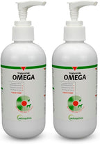 Vetoquinol Triglyceride Liquid Omega 3 Supplement for Dogs & Cats, Liquid Fish Oil Supplement w/EPA and DHA, Promotes Skin, Coat, Joint, & Immune Health, Omega 3 Fish Oil for Dogs & Cats, 8oz, 2 Pack
