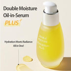 Double Moisture Oil-in-Serum Plus – Deep Hydration, 50ml / 1.69 fl. oz – Powerful Nourishment with Plant-Based Oils including Evening Primrose Oil