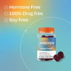 Amberen Keep Cool Menopause Supplement for Women, Feminine Care, with Pycnogenol® to Help Relieve Hot Flashes, Night Sweats and Support Positive Mood, Soy & Hormone Free, 60 Gummies, 30 Day Supply