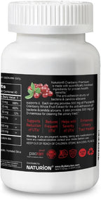 Cranberry Premium - Urinary Tract Support with PACRAN Cranberry Extract & D-Mannose, 500mg - 90 Vegan Capsules, 45 Day Supply
