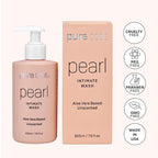 PURE CODE Aloe Vera-Based Pearl Intimate Wash - Gentle & Hydrating Intimate Cleanser for Skin Protection - Unscented Natural Feminine Wash Suitable for All Skin Types - 225ml (Pack of 2)