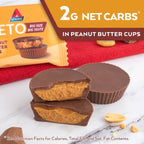 Atkins Keto Peanut Butter Cups,Naturally Flavored,Zero Grams Added Sugar,Gluten Free,20 Count (Pack of 2)