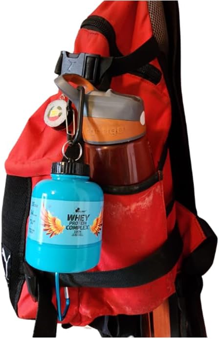 Portable Protein Powder Keychain 200ml 60g Powder Container Bottle Mini Powder Food Pillls Storage Bottle