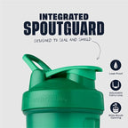 BlenderBottle Classic V2 Shaker Bottle Perfect for Protein Shakes and Pre Workout, 20-Ounce, Emerald Green