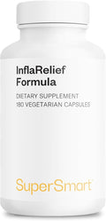 Supersmart - InflaRelief Formula (Perluxan) - Powerful Blend Curcumin C3, 5 Loxin, Bioperine - Enhanced Formulation | Non-GMO & Gluten Free - 180 Vegetarian Capsules