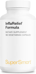 Supersmart - InflaRelief Formula (Perluxan) - Powerful Blend Curcumin C3, 5 Loxin, Bioperine - Enhanced Formulation | Non-GMO & Gluten Free - 180 Vegetarian Capsules