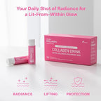 Beauty Ampoule - Liquid Marine Multi Collagen Drink Low Molecular Collagen Peptitdes Drinkable Supplement for Hair, Skin, Nail (1 Bottle Per Day, 14 Bottles)