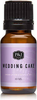 P&J Trading Fragrance Oil for Diffusers for Home - Wedding Cake 10ml Fragrance Scents for Candle Making - Soap Making Supplies & Car Diffuser Scents