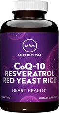 MRM Nutrition CoQ-10 Resveratrol Red Yeast Rice | Supports Cardiovascular & Heart Health | Gluten-Free | Non-GMO | 30 Softgels