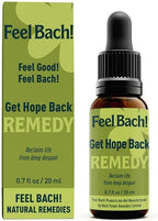Feel Bach! Get Hope Back Remedy - Natural Homeopathic Flower Essences for Reclaim Life From Deep Despair - Renew & Overcome the Darkness Vegan, Gluten & Sugar-Free, Non-Habit Forming, 20ml (0.7 fl oz)