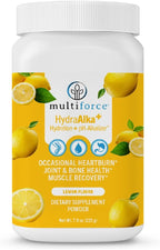 HydraAlka+ Premium Alkalizing Supplement | Beats Acid & Non-Chronic Heartburn | Hydrates with Electrolytes | Supports pH Balance, Muscle Recovery & Bone Health | 30 Servings, 3 Flavors