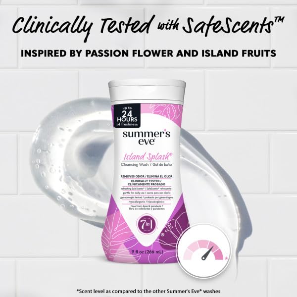 Summer's Eve Cleansing Wash Island Splash 9 Fl Oz (Pack of 6)