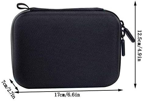 Travel Pill Organizer with 15 Divided Tiny Bottles & Writable Label, Cute Zippered Pill Box for Medicine & Vitamin Holder