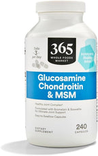 365 by Whole Foods Market, Glucosamine Chondroitin and MSM, Supports Healthy Joints, 240 Capsules