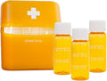 Travel Size Bottles for Medicines (Liquid or Pills) Carrying Case - Amber 3 Pack