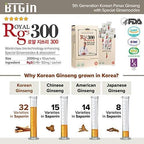 Premium RG3 300 Korean Red Ginseng Powder - Enhanced Ginsenosides (50mg Rg3/Sachet), Made in Korea, 10 Sachets