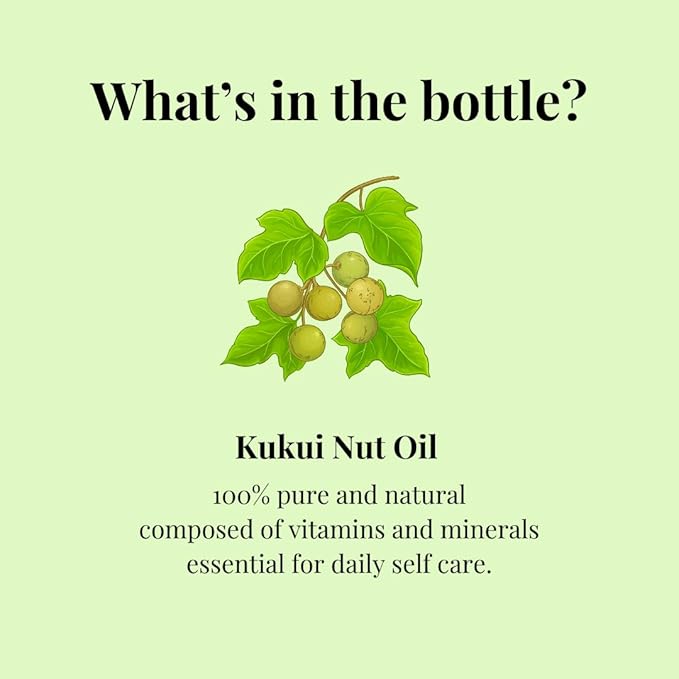 GreenHealth Kukui Nut Oil - 32 fl oz (946 ml) - 100% Pure and Natural Carrier Oil - Cold Pressed