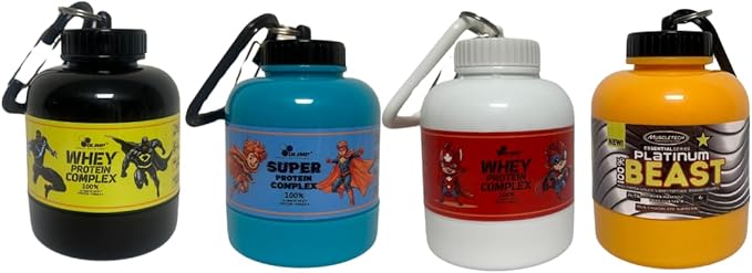 Portable Protein Powder Keychain 200ml 60g Powder Container Bottle Mini Powder Food Pillls Storage Bottle