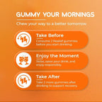 60 Count Post Party Gummies – DHM, Milk Thistle & Electrolytes – Wellness Support – Strawberry Flavor – Wake Up Refreshed