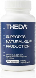 THEDA GLP-1 Supplement Weight Loss for Women and Men - Clinically Studied Metabolism Booster, Expert Formulated and Patented to Support GLP1 Production Naturally (30 Day Supply, 60 Capsules)