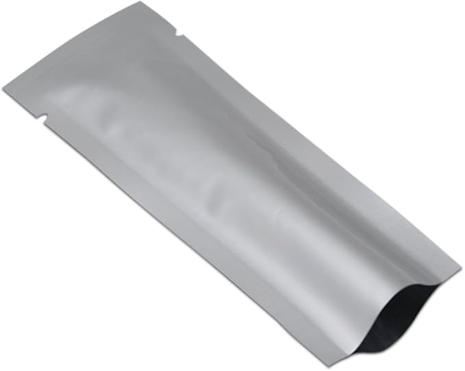 500 Pack 1.97x4.72 inch (Inside Size 1.57x4.32 inch) Heat Seal Sample Pouch Thickened Mylar Foil Bag for Toiletries Travel Packets Single Serving Coffee Powder Condiments Food Storage Containers