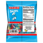 HARIBO Gummi Candy, Smurfs, 4 oz. Bag (Pack of 12)